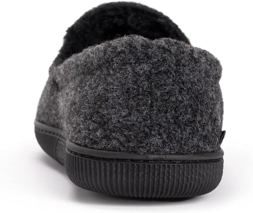 MUK LUKS men's Faux Wool Moccasin