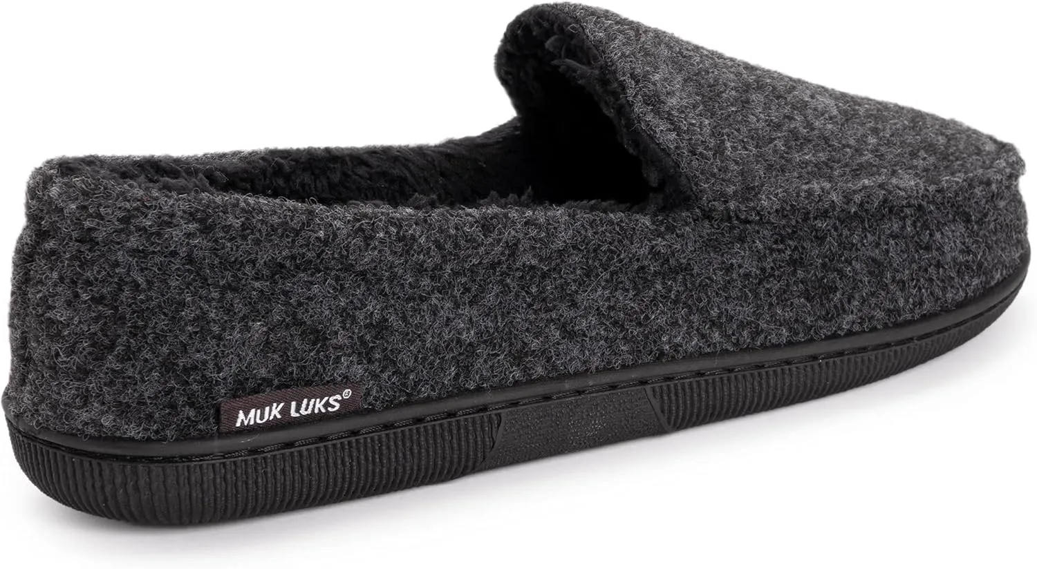 MUK LUKS men's Faux Wool Moccasin