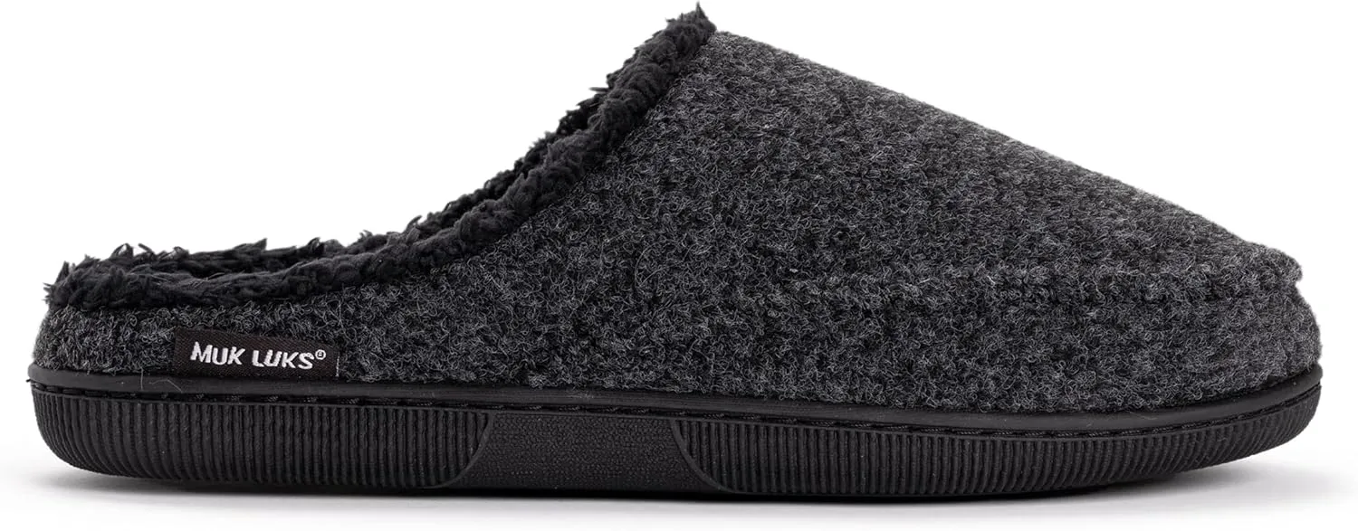 MUK LUKS Men's Faux Wool Moccasin