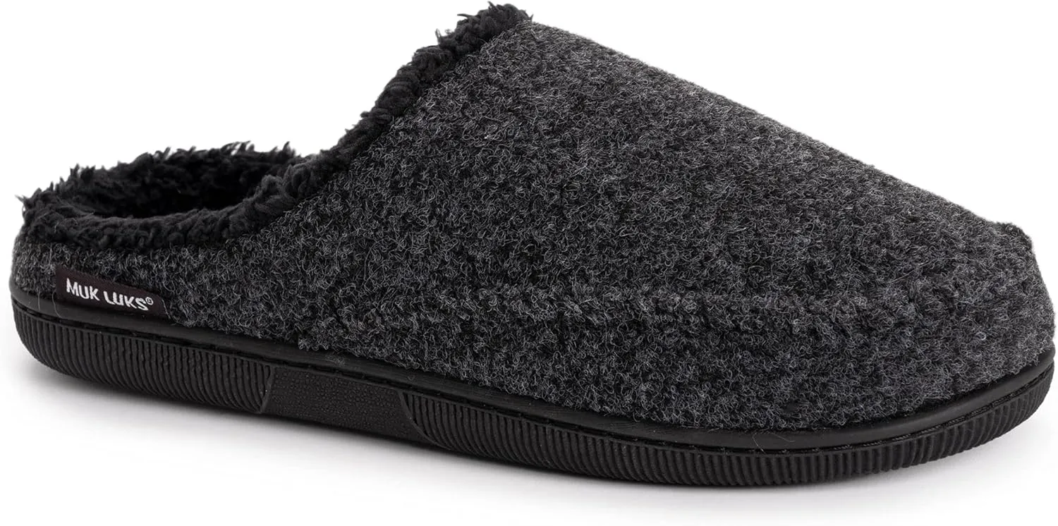 MUK LUKS Men's Faux Wool Moccasin
