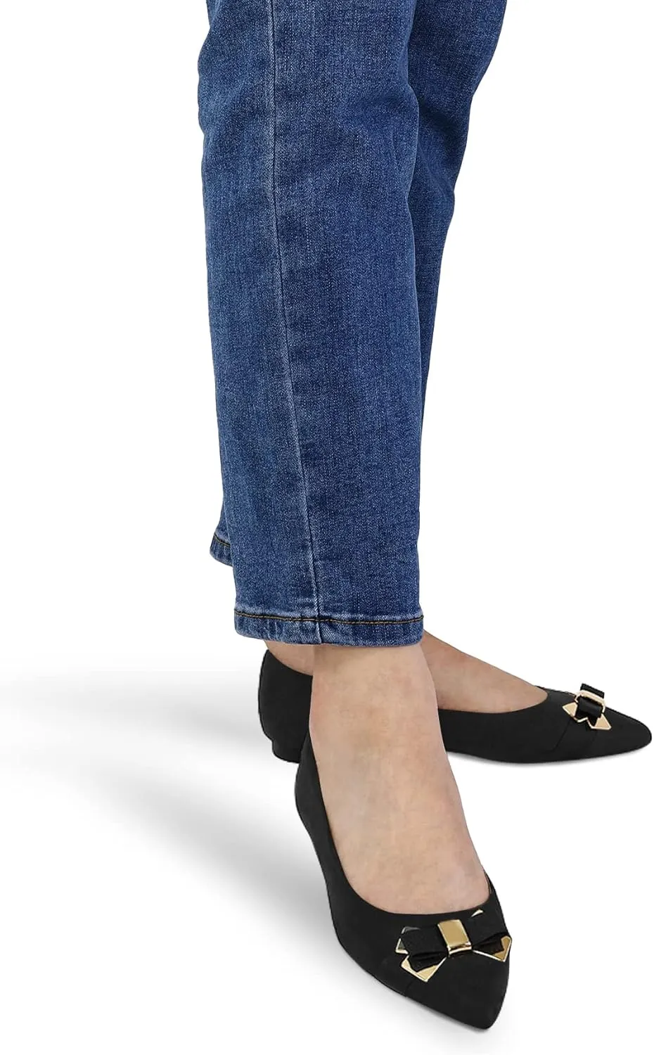 mysoft Women's Pointed Toe Ballet Flats Slip On Dress Shoes with Comfort Heel Protection