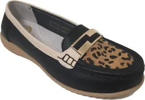 N-52 Women's Loafers Leather Casual Comfort Slip On Oxfords Deck Moc Sneaker Colors Moccasin Shoes