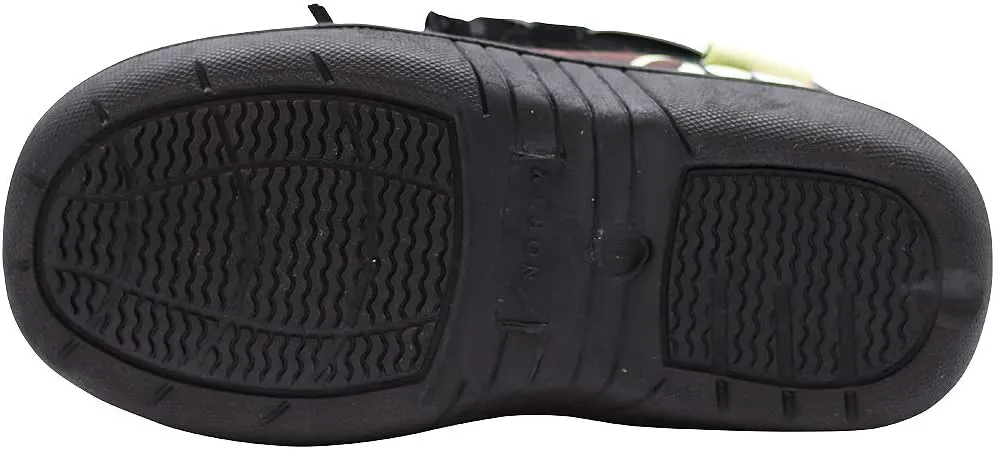 NORTY Toddler/Little Kid/Big Kid Fabric & Suede Trim Moccasin Slippers - Runs 2 Sizes Small