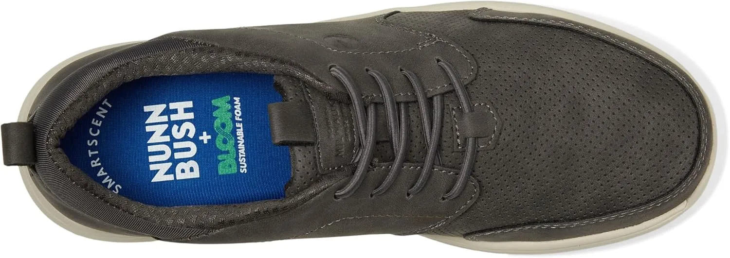 Nunn Bush Men's Conway Moccasin Toe Oxford Casual Lace Up Lightweight Athletic Style