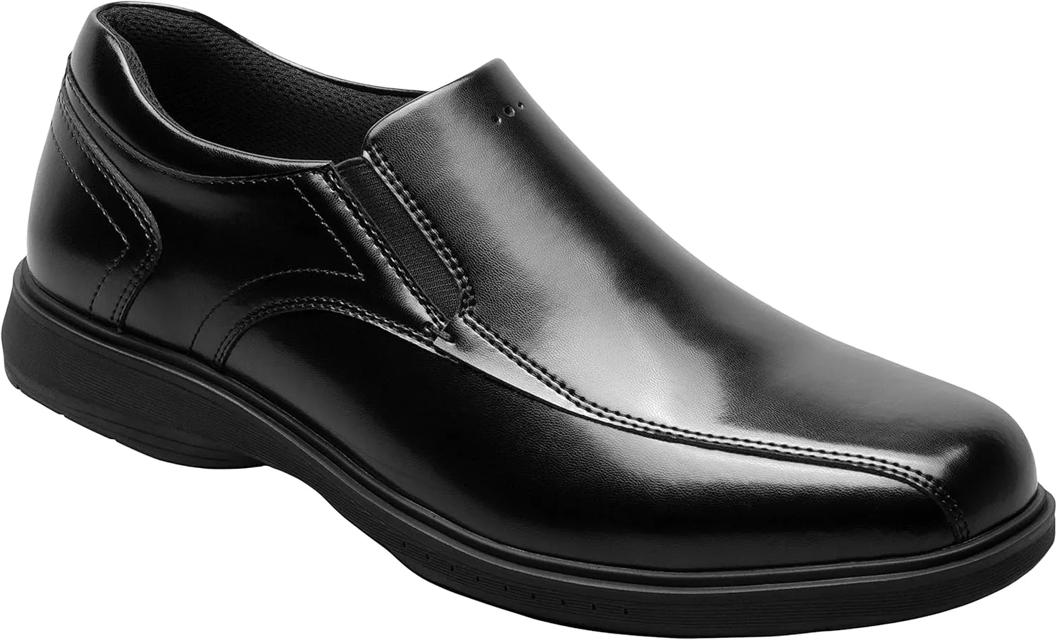 Nunn Bush Men's Pro Bicycle Toe Slip-on with Kore Slip Resistant Comfort Technology Loafer