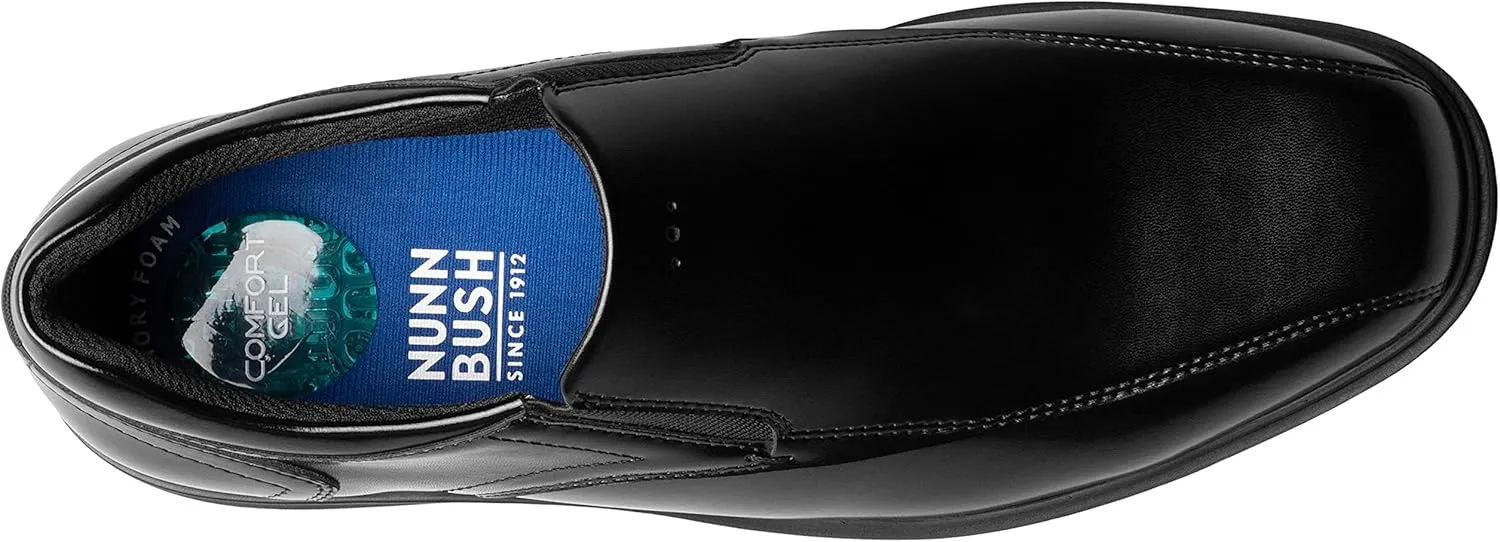 Nunn Bush Men's Pro Bicycle Toe Slip-on with Kore Slip Resistant Comfort Technology Loafer