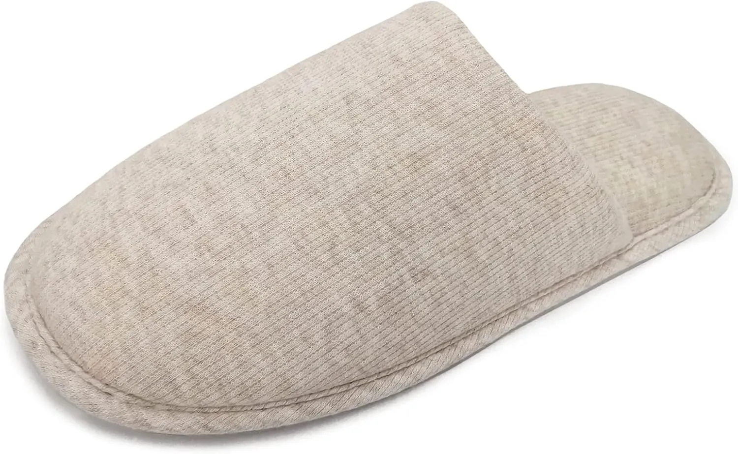 ofoot Womens Indoor Memory Foam Cotton Scuff Slippers Slip On Summer House Shoes Flats Breathable Lightweight Washable Non Skid Rubber Soles