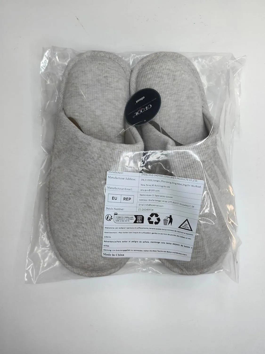 ofoot Womens Indoor Memory Foam Cotton Scuff Slippers Slip On Summer House Shoes Flats Breathable Lightweight Washable Non Skid Rubber Soles