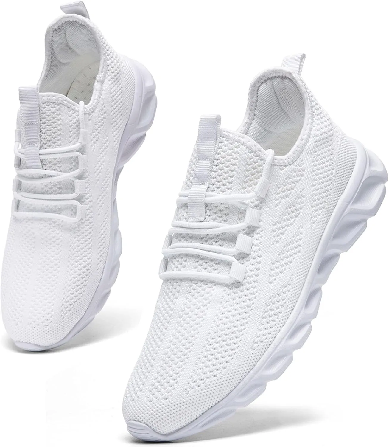 Oltyutc Mens Gym Running Shoes Slip-On Tennis Shoes Non Slip Breathable Workout Sneakers for Walking Jogging