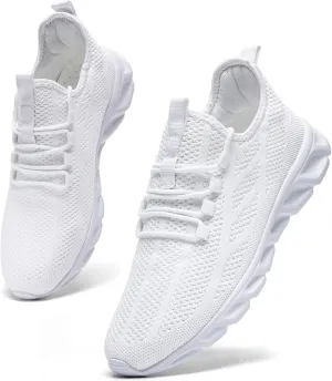 Oltyutc Mens Gym Running Shoes Slip-On Tennis Shoes Non Slip Breathable Workout Sneakers for Walking Jogging