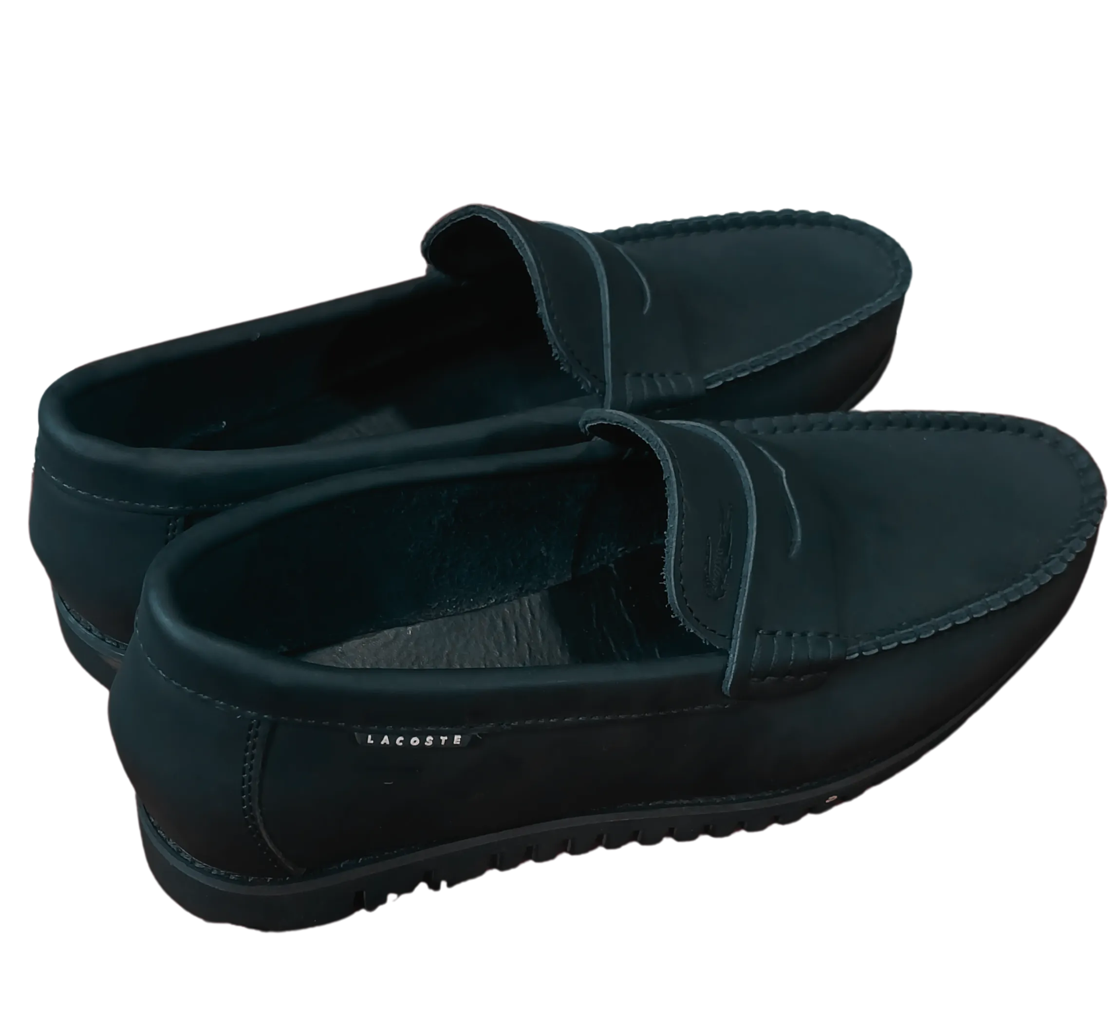 Original Lacoste Moccasin Shoes Leather