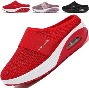 Orthopedic Shoes for Women,Slip-On Walking Shoes,Arch-Support for Women Shoes with Real Air Cushion Reduce Foot Fatigue