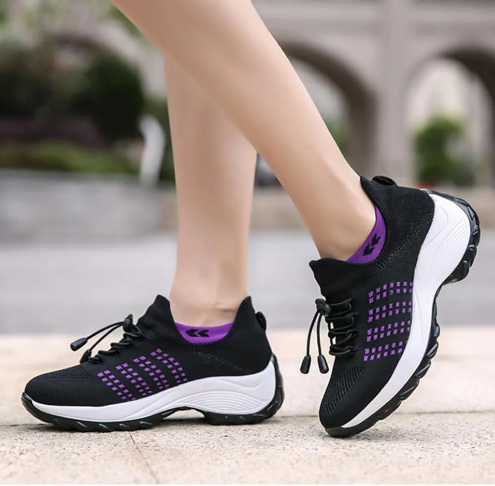Orthopedic Sneakers for Women Breathable Slip on Trainers Women's Comfortable Casual Athletic Walking Shoes