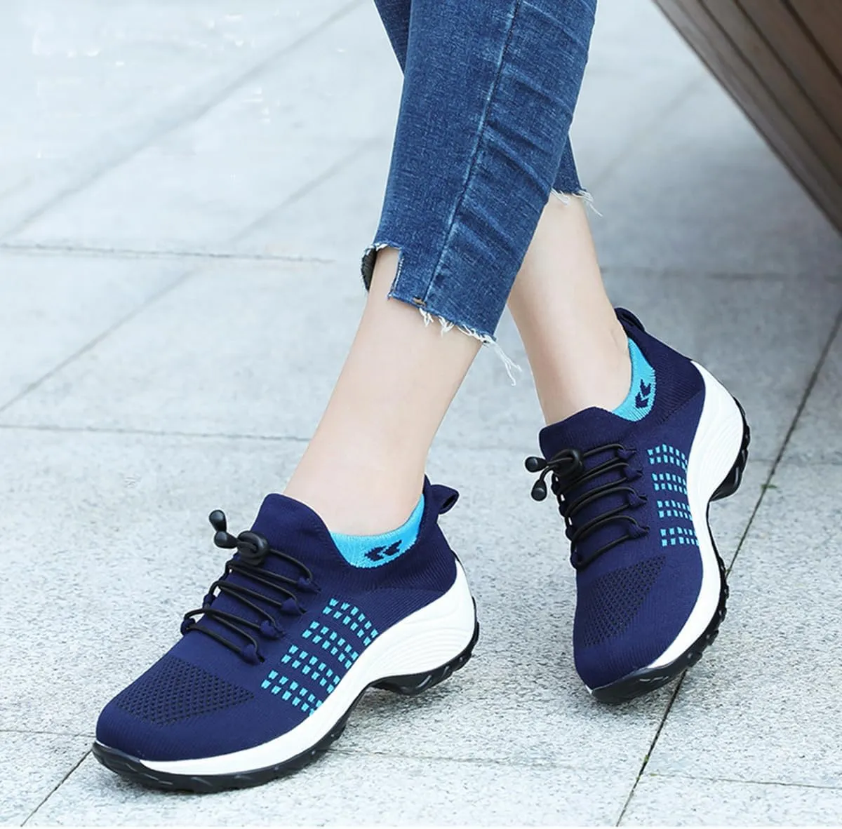 Orthopedic Sneakers for Women Breathable Slip on Trainers Women's Comfortable Casual Athletic Walking Shoes