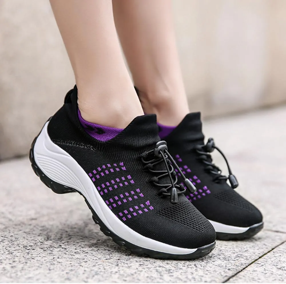 Orthopedic Sneakers for Women Breathable Slip on Trainers Women's Comfortable Casual Athletic Walking Shoes