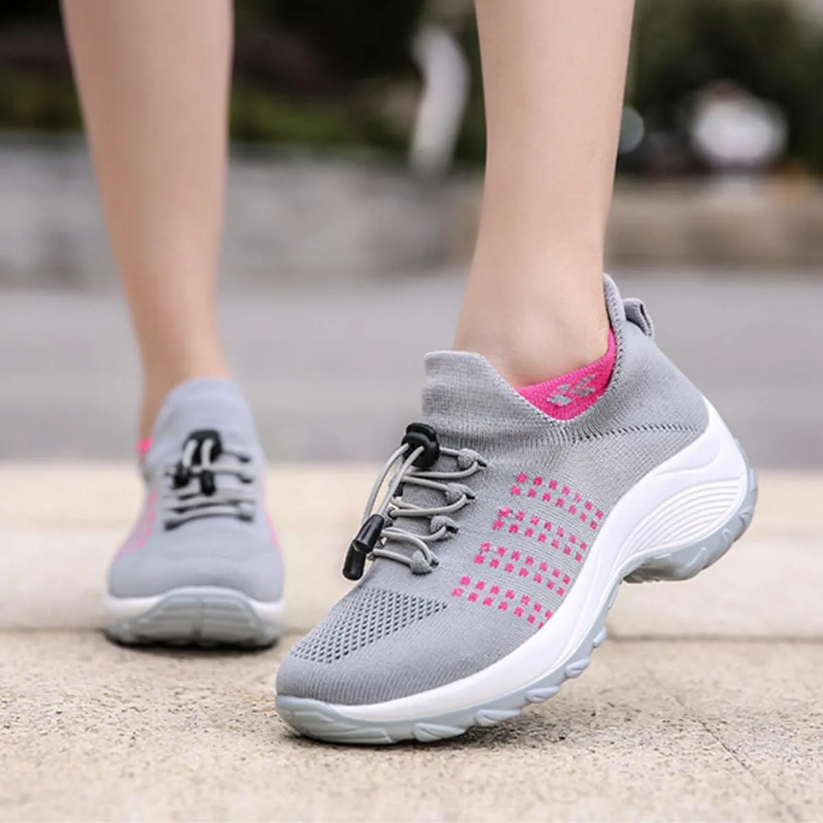 Orthopedic Sneakers for Women Breathable Slip on Trainers Women's Comfortable Casual Athletic Walking Shoes