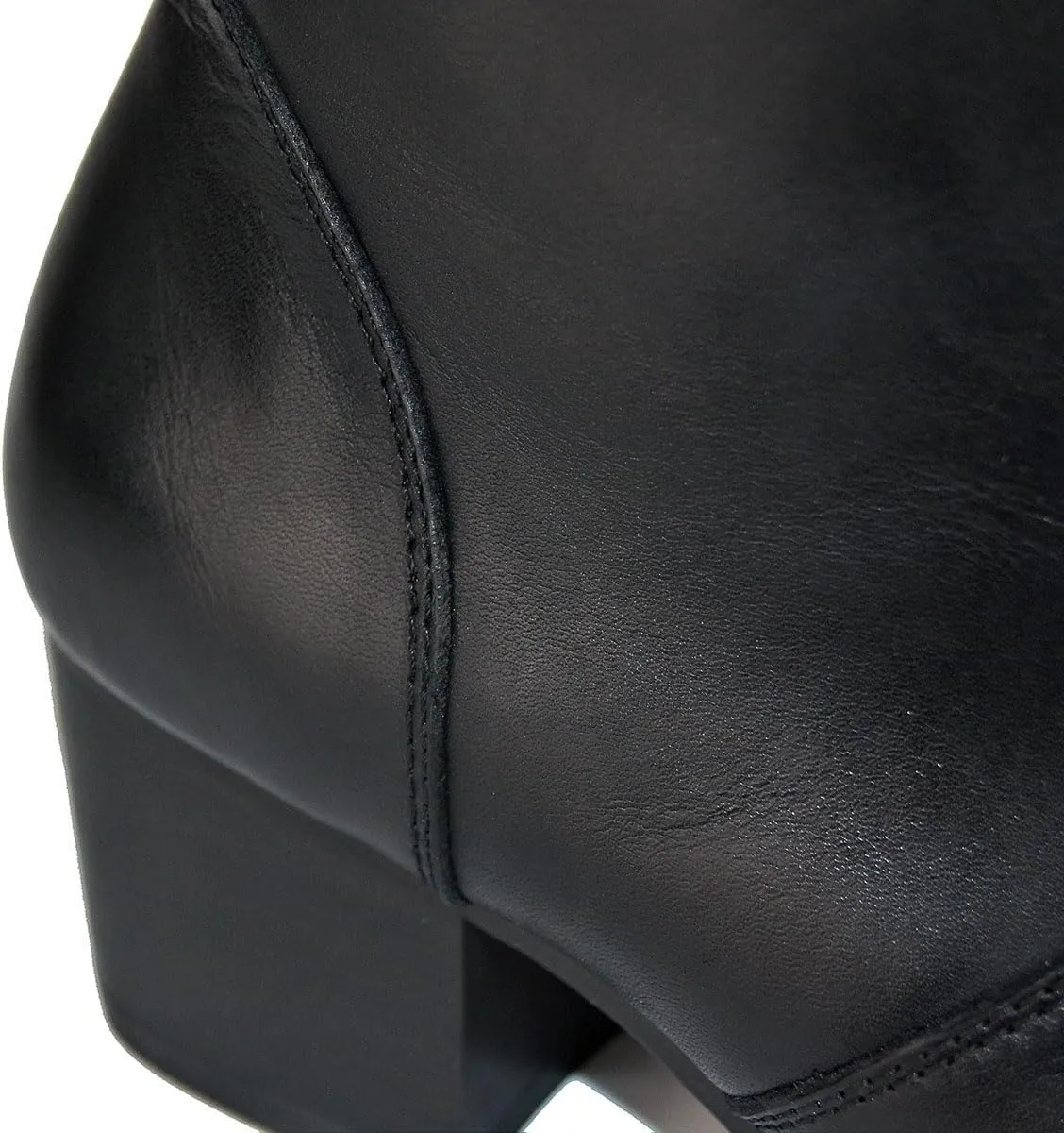 OSSTONE Dress Boot for Men Leather Chelsea Boots Casual Heel Shoes Zipper-up OS-JY002-US