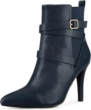 Perphy Chelsea Boots Pointy Toe Stiletto High Heel Ankle Boot for Women