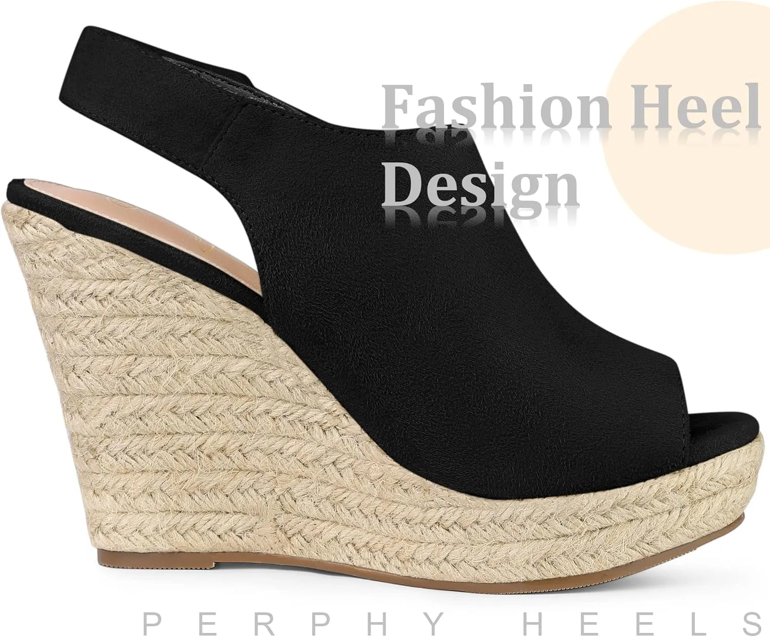 Perphy Platform Heels Espadrille Wedges Sandals for Women