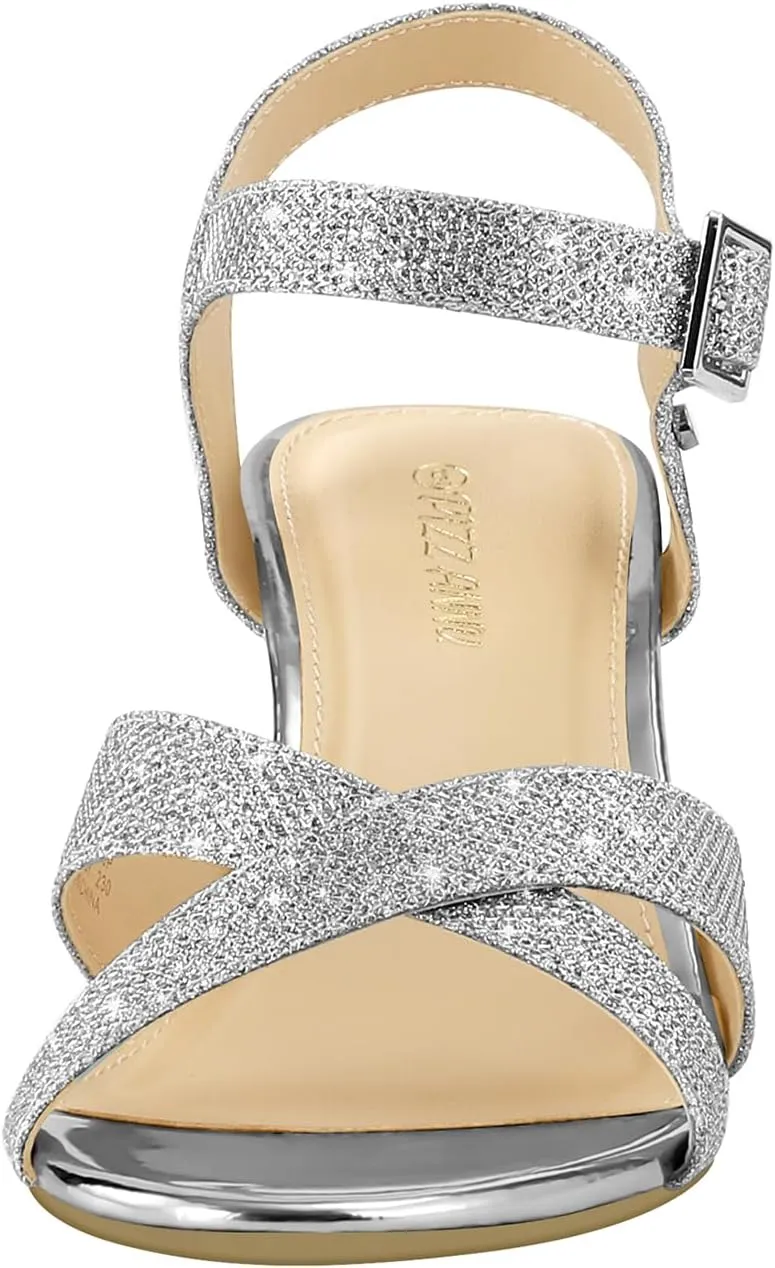 PIZZ ANNU Women's Wendy Low Wedge Sandals Ankle Strap Espadrille Open Toe Casual Summer Women Wedge Heels Shoes