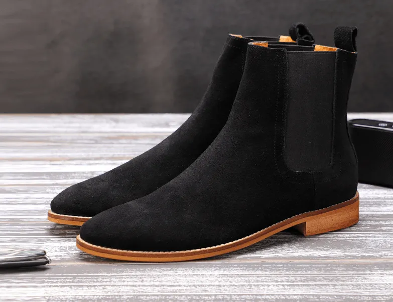 Pointy Leather Boots