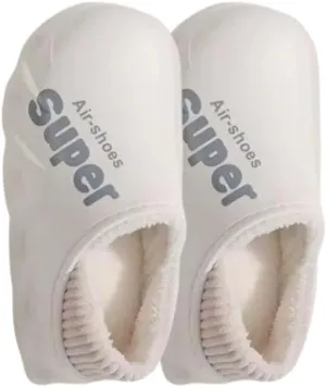Premium Comfort Thermal Closed Back Non Slip Men's Fuzzy House Slippers Inddor Soft Warm Furry Shoes Cushion Sole