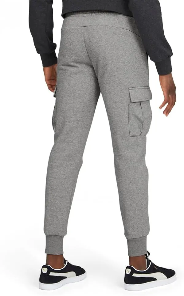 PUMA Mens Essential Pocket Sweatpants Casual Comfort Technology - Grey