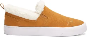 PUMA Womens Bari Comfort Sherpa Slip On Sneakers Shoes Casual - Brown