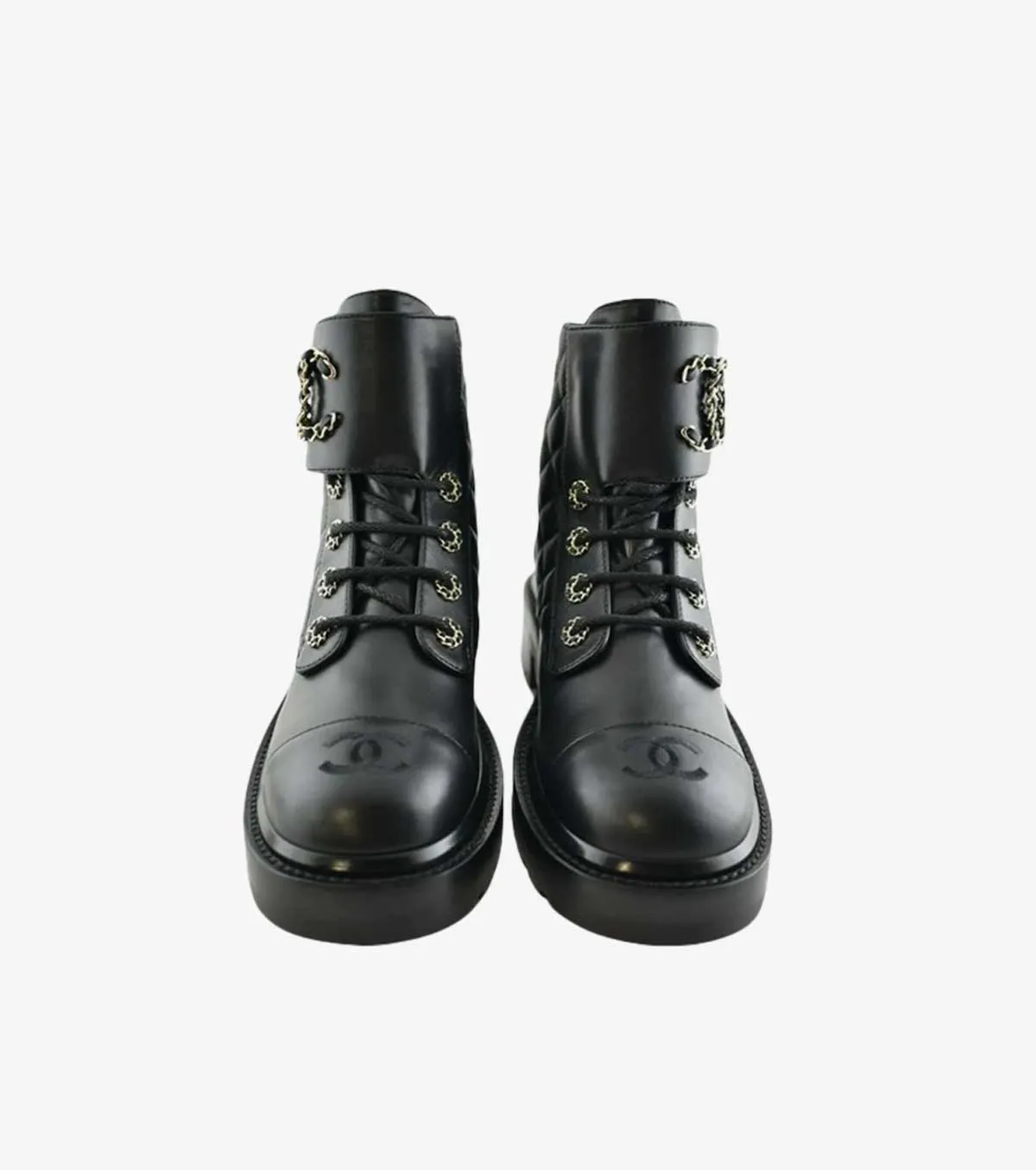Quilted Combat Boot