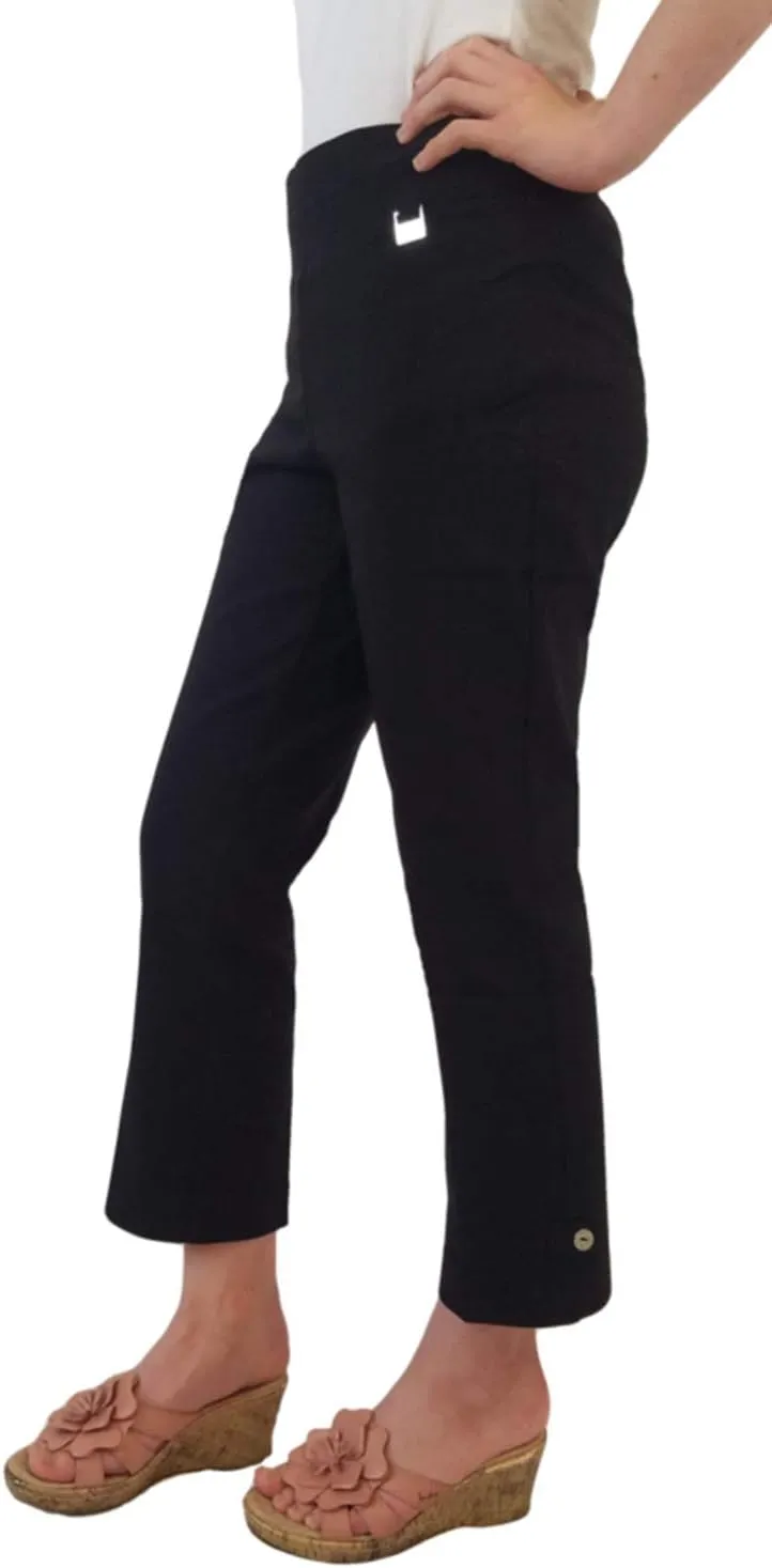 Rafaella Comfort Pull On Capri (18, Black)