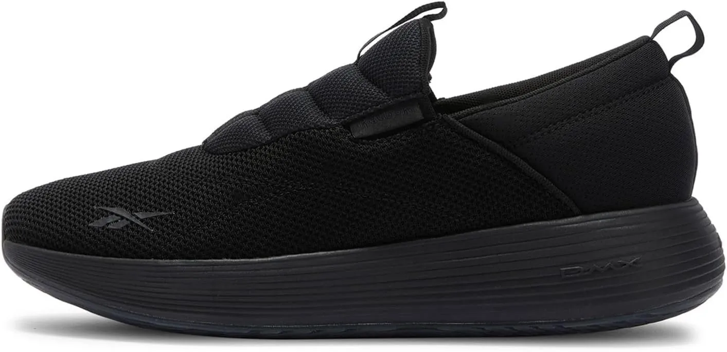 Reebok Unisex DMX Comfort Slip On Trainers, black, 10