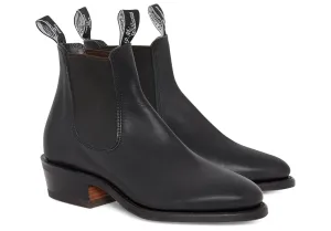 R.M. Williams Comfort Lady Yearling Boot Rubber Sole - Black