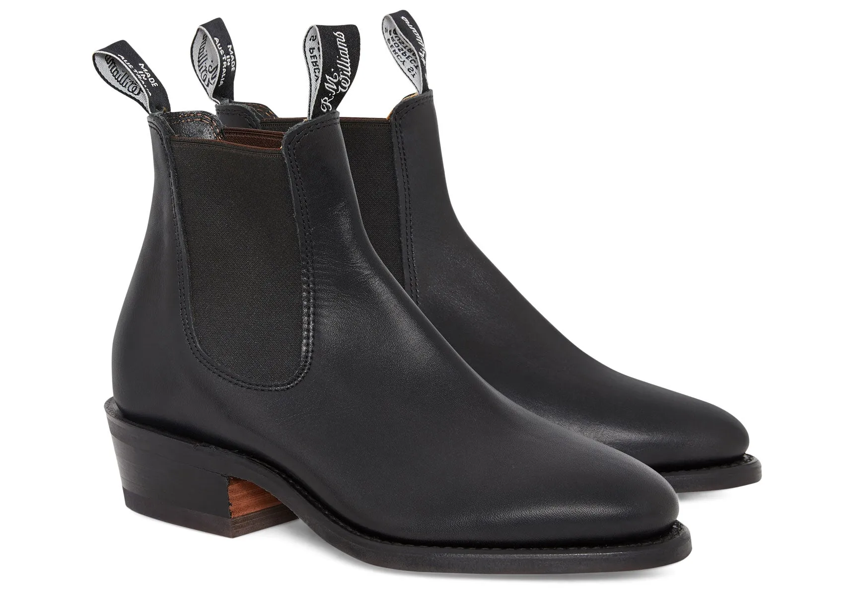 R.M. Williams Comfort Lady Yearling Boot Rubber Sole - Black