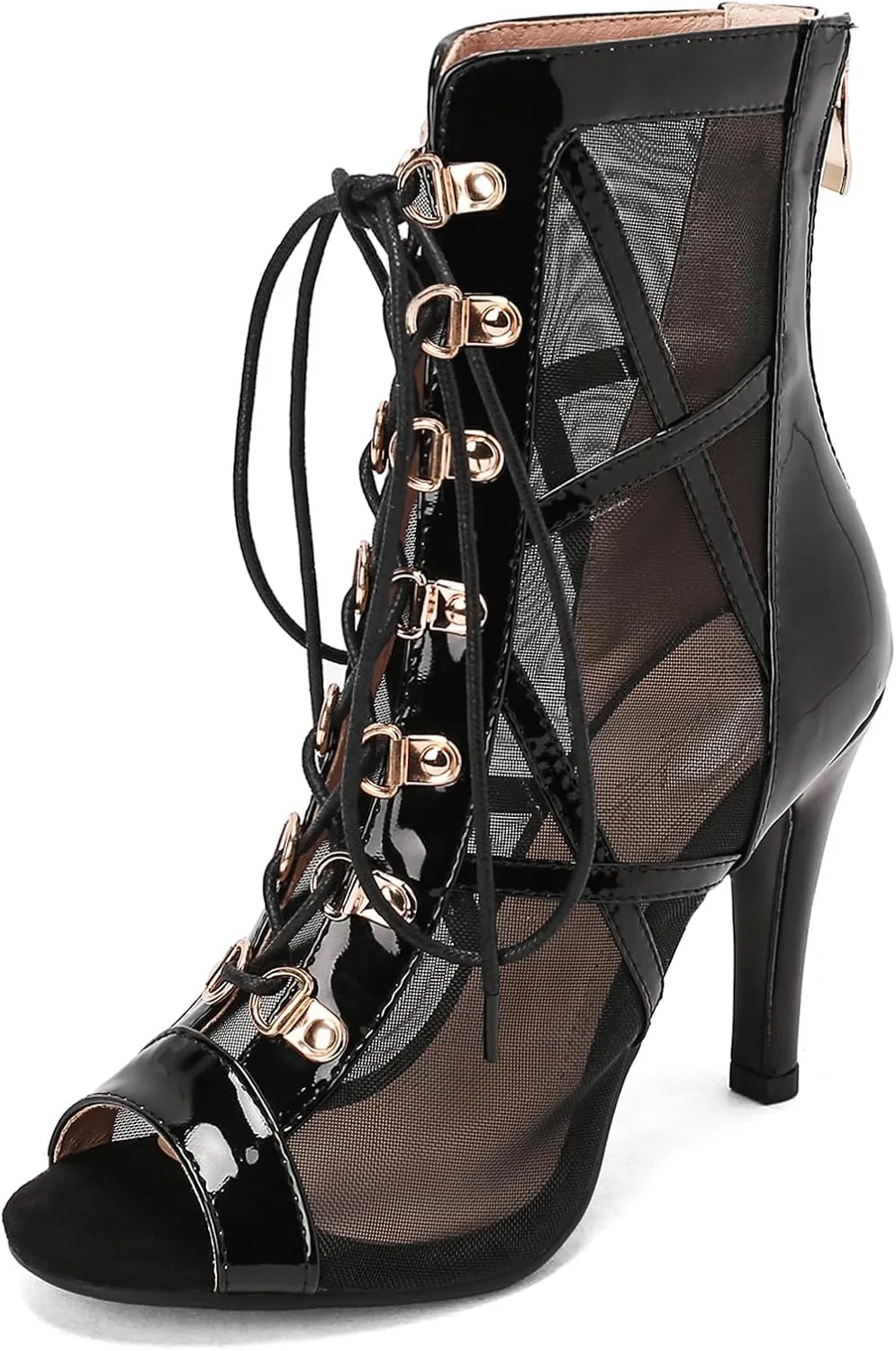 Roimaash 7/9.5/11CM Heel Height Women Gladiator Sandals Dress Shoes