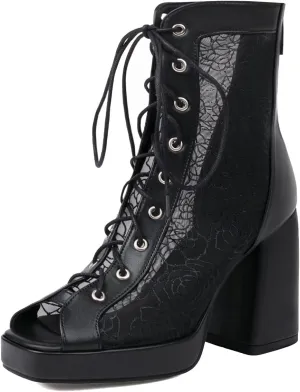 Roimaash Women Laces Heels Gladiator Sandals