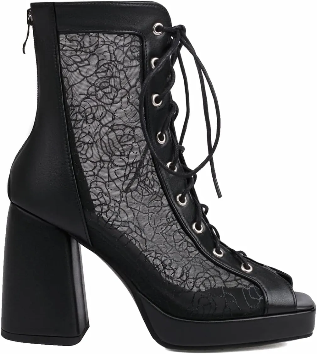 Roimaash Women Laces Heels Gladiator Sandals