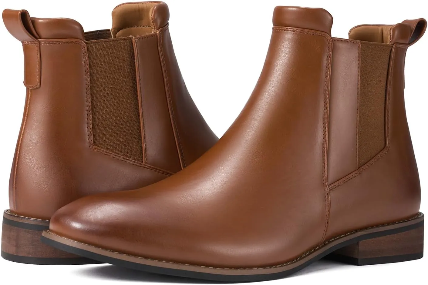 Rollda Mens Chelsea Boots Casual Ankle Boots Dress Boots Elastic Slip on Boots for Men