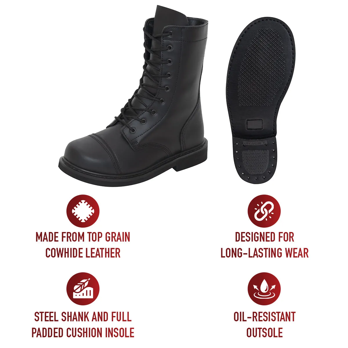 Rothco G.I. Type Combat Boot - 9 Inch