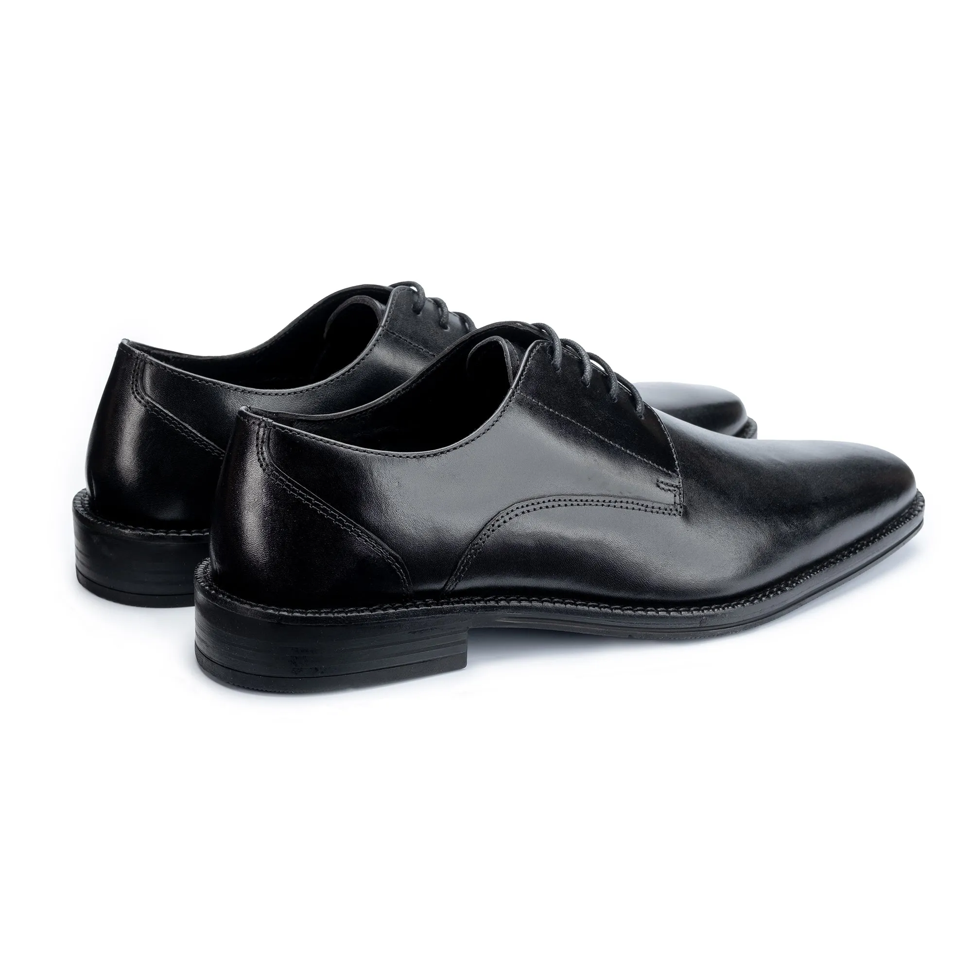Rudd Black Derby Shoes