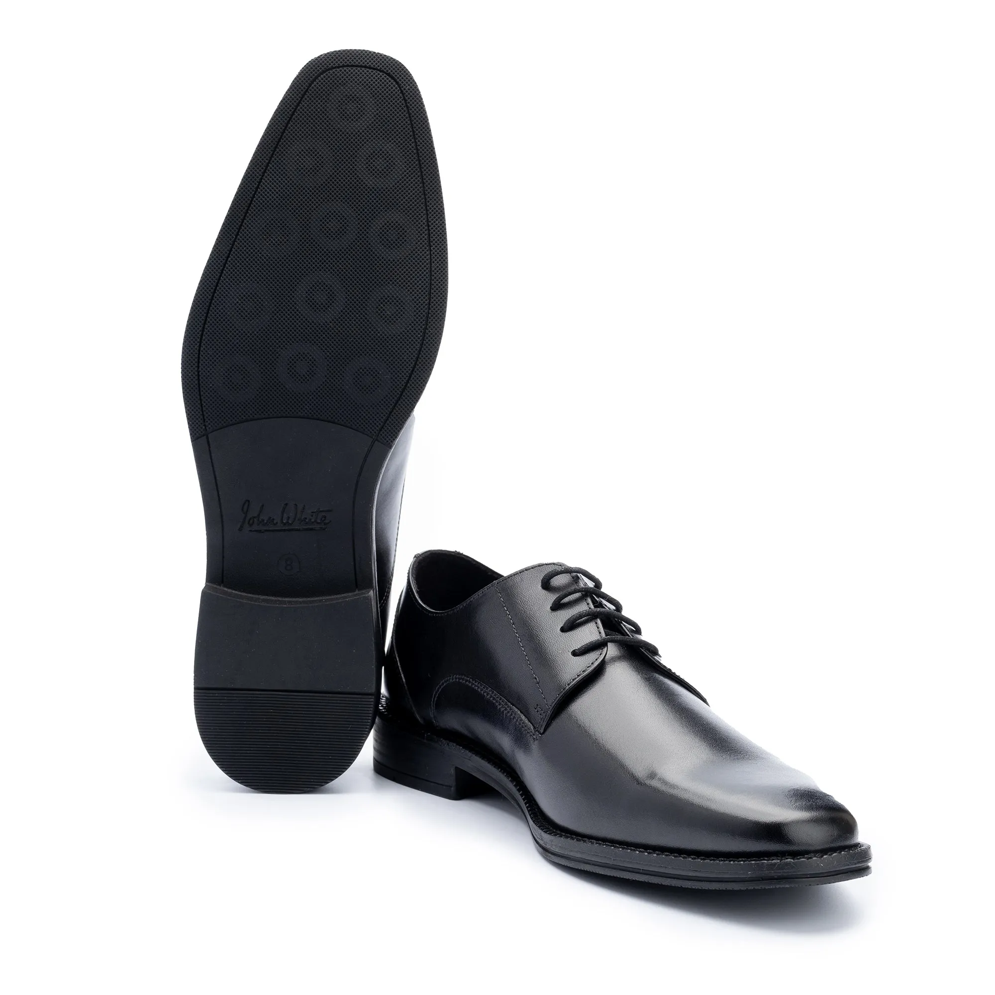 Rudd Black Derby Shoes