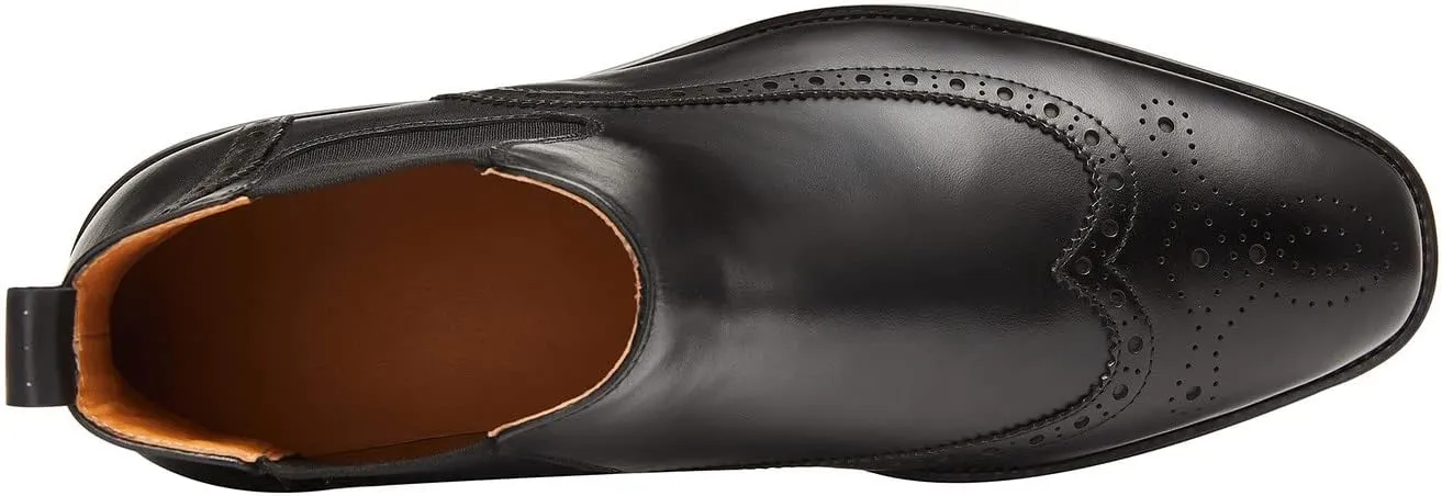 Santimon Men's Chelsea Boots Leather Formal Dress Boots For Men Business Casual Wingtip Ankle Boots