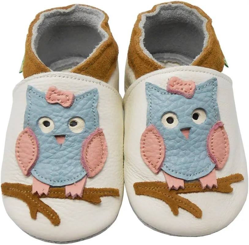SAYOYO Baby Shoes Soft Leather Sole Infant Moccasins Toddler Prewalker Shoes