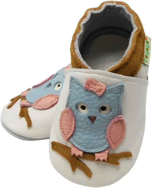 SAYOYO Baby Shoes Soft Leather Sole Infant Moccasins Toddler Prewalker Shoes