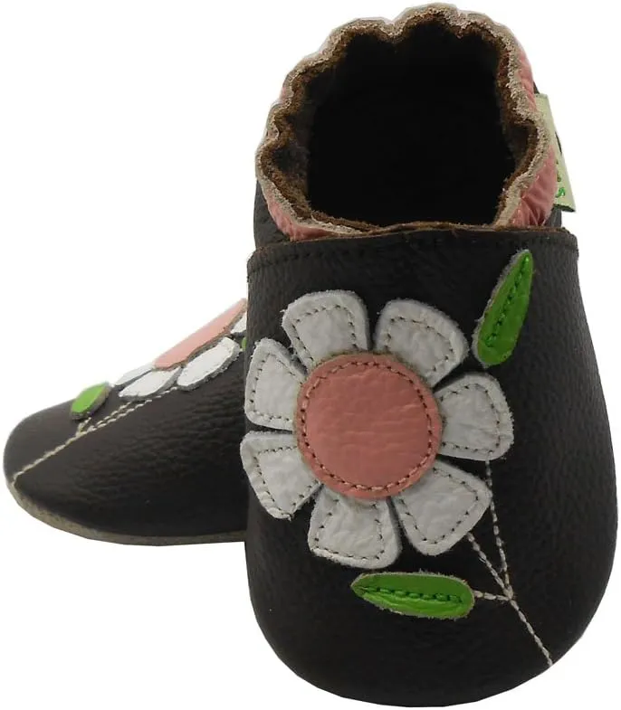 SAYOYO Baby Shoes Soft Leather Sole Infant Toddler Prewalker Shoes