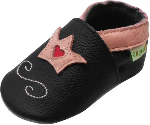 SAYOYO Baby Shoes Soft Leather Sole Infant Toddler Prewalker Shoes
