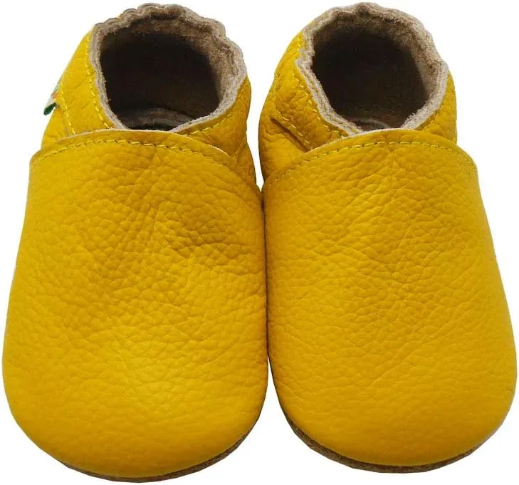 SAYOYO Baby Soft Sole Prewalkers Baby Toddler Shoes Leather Infant Shoes Dark Grey