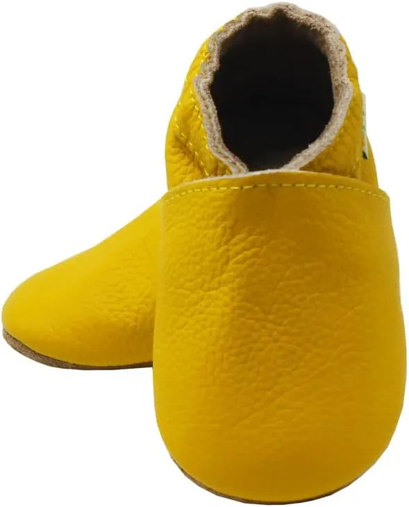 SAYOYO Baby Soft Sole Prewalkers Baby Toddler Shoes Leather Infant Shoes Dark Grey