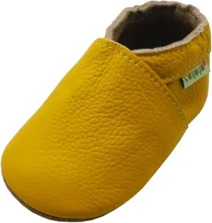 SAYOYO Baby Soft Sole Prewalkers Baby Toddler Shoes Leather Infant Shoes Dark Grey