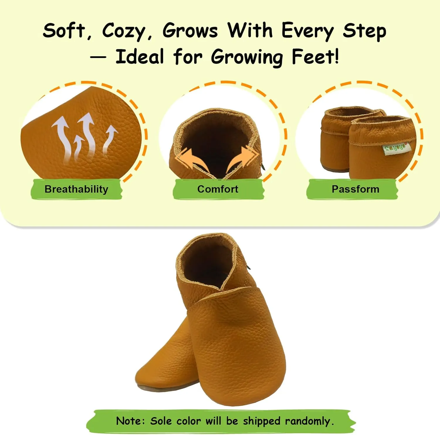 SAYOYO Baby Soft Sole Prewalkers Skid-Resistant Baby Toddler Shoes Infant Moccasins