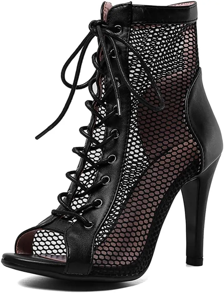 Scaoruki Women Classic Gladiator Sandals Summer Booties Breathable Mesh Sandals